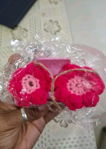 Crochet Flower Hair Ties