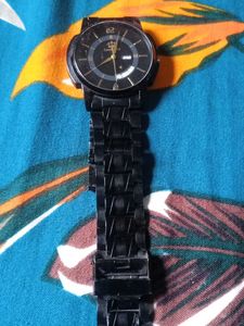 Elegant Black Watch For Men&#39;s Lime Stone