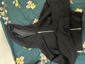 Black Zip-Up Hoodie