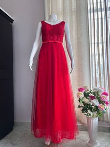 Luxury Shimmery  Red Gown
