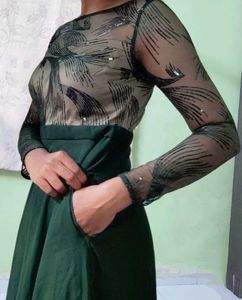 Elegant Green Maxi Dress