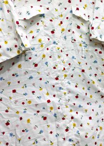 🌸 Sweet Floral Knee-Length Shirt Dress 🌸