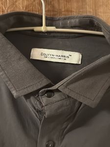 Grey Shirt  Long Sleeve Button-Down