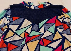 Shri lanka Fun Geometric Print Top Avirate brand