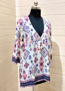 s.Oliver Imported Patterned Tunic Top