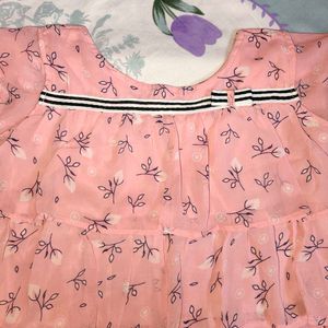 Cute Pink Floral Top