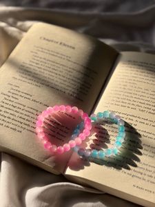 Beaded Bracelets| PACK OF 2 RANDOM PASTEL COLOURS