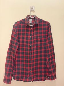🔻H&M Red Plaid Shirt