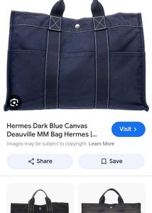 HERMES Authentic Canvas Bag