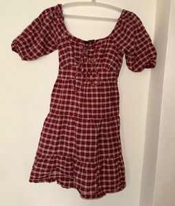 Checked Cotton Dress