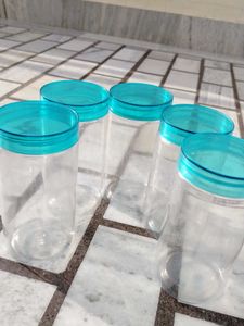 Plastic Storage Containers - Set of 5