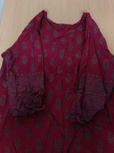 Cotton Foil Print Kurta