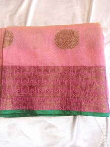 Linen Cotton Silk Saree. Fixed Price