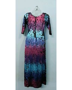 Multicolor Designer Rainbow Dress