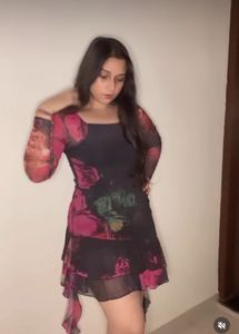 Floral Mesh mini dress