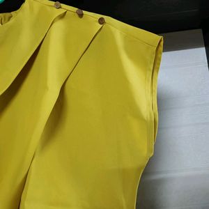 Lime Yellow High Neck Top