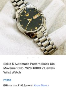 Seiko 5 Automatic Reference No.-7S26-6000