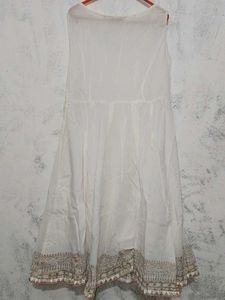 Biba Blue Layered Kurti with Dupatta And Bottom