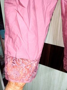 Pink Embroidered Kurta