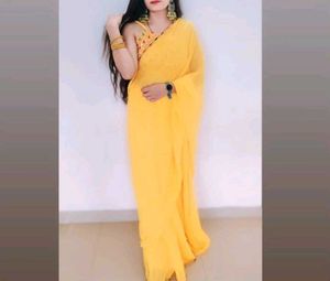 Ready To Wear Saree Haldi Function