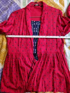 Zudio Red Empire Western Women&#39;s Top