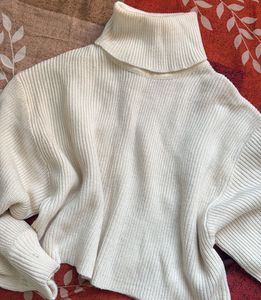 H&amp;m Turtleneck Cropped Jumper (Xs)