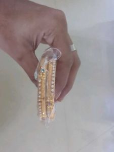 Gold Plated Bangle Set.