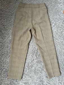 Beige Straight Leg Pants