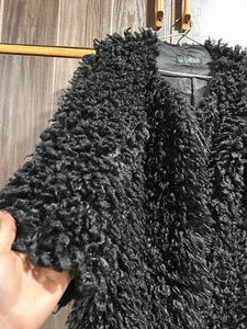 Fur Jacket Black Color