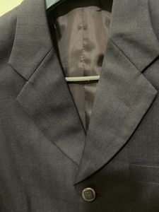 Men 2 Piece Woollen Like New Coat Mauve Colou