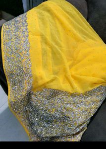 Beautiful full hand work heavy saree