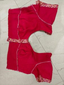 Pink &amp; Gold Brocade Blouse