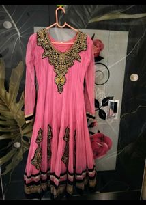 Pink Embroidered Kurta Set