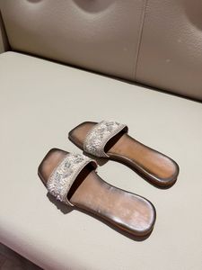 Embellished Brown Flats