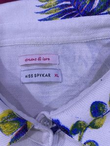 Floral Print Polo Shirt