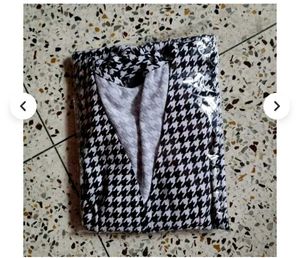 Houndstooth Print Jacket