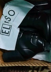 El Paso Buckled Platform Heel Boot