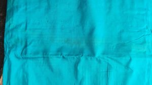 Firozi Saree with Blouse