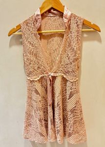 Elegant Lace Detail Top