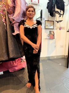 Velvet Bodycon slip gown