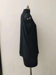 Black Sleeveless plus size Top