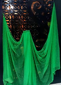 Green Net Saree