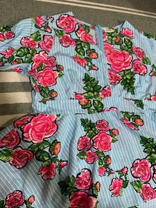 Floral Striped Top