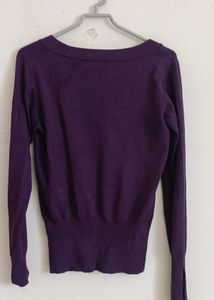 Guess Jeans Purple Sweater