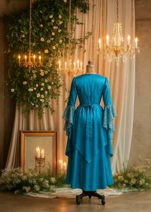 Blue Renaissance-Style Dress