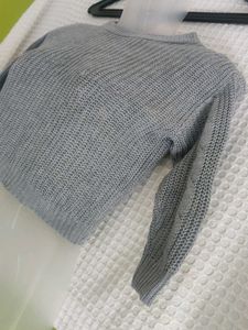 SHEIN Gray Knit Sweater