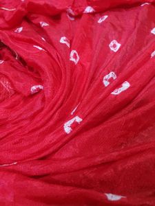 Red Bandhani Dupatta