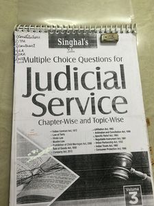 Xerox Singhal’s MCQ for Judicial Service (chapter Wise)