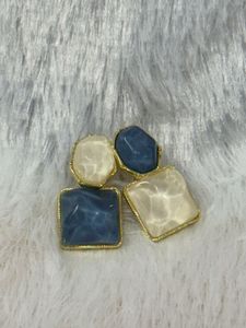 🌊 Ocean Mist Mosaic Studs