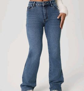 Flared Denim Jeans by Savana